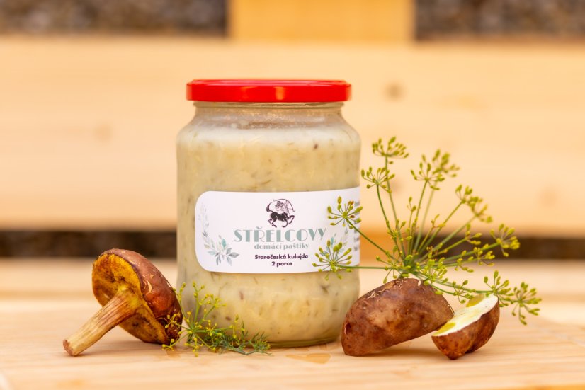 Staročeská Kulajda s houbami